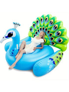 Sloosh Giant Inflatable Peacock, Fun Pool Float for Swimming Pool and Beach, Summer Floating Toy for Adults and Kids