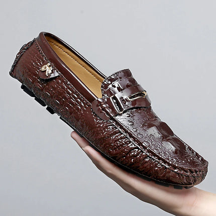 Scarpe Italiane Formali da Uomo, Mocassini in Pelle Fatti a Mano, Scarpe Casual Eleganti Slip-on, Comode Calzature di Lusso per Uomo