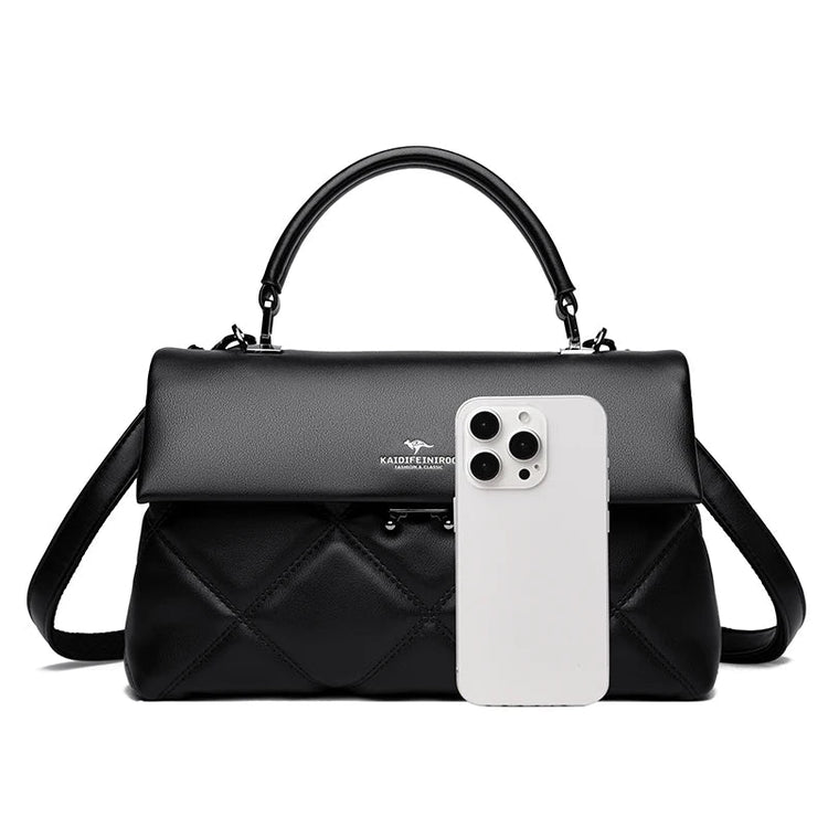 Women's Bag New Trend Korean Handbags Designer Luxury Brand Ladies Shoulder Bags Soft Leather Fashion Versatile Crossbody Bags PlatiNum