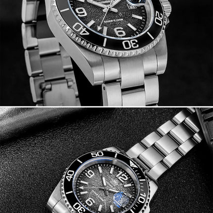 ADDIESDIVE 41mm Men's Diving Watch AD2513 200m Waterproof 316L Stainless Steel Quartz Wrist Watch Calendar BGW9 Super Luminous