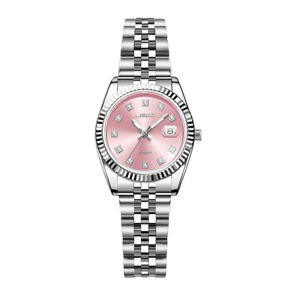 LIEBIG orologi da polso al quarzo eleganti di lusso delle migliori marche orologi automatici di moda per le donne orologio con cinturino in acciaio inossidabile Reloj Mujer platinumshop