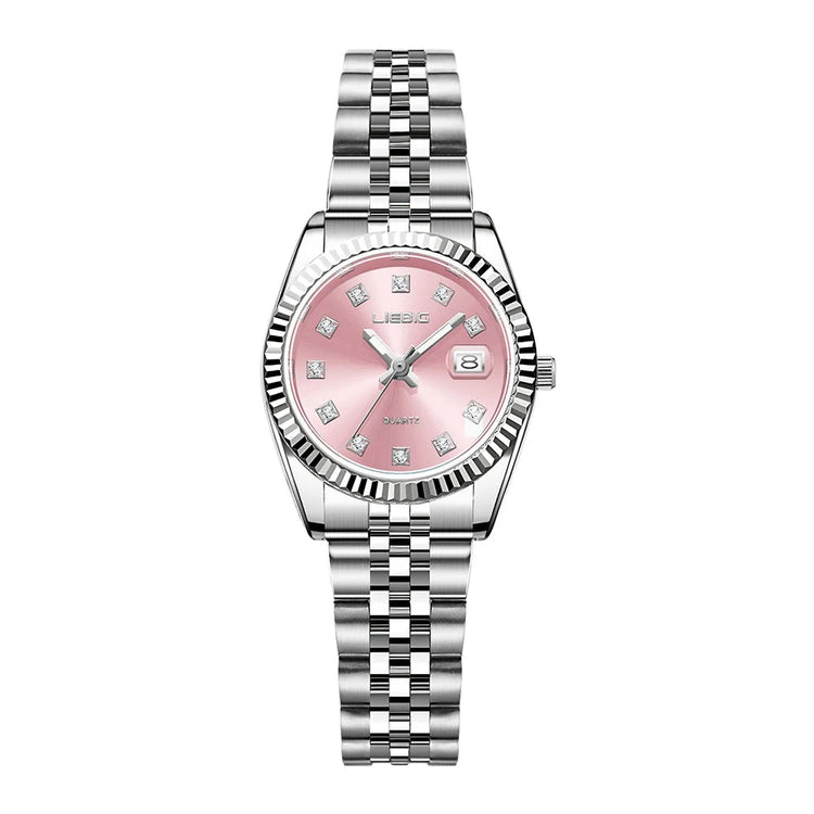 LIEBIG orologi da polso al quarzo eleganti di lusso delle migliori marche orologi automatici di moda per le donne orologio con cinturino in acciaio inossidabile Reloj Mujer platinumshop
