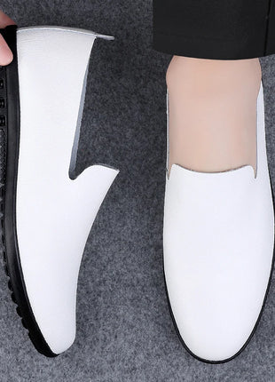 Scarpe da uomo in vera pelle Casual formali mocassini da uomo mocassini estate italiana traspirante Slip on scarpe da barca maschili Over Size 50 51