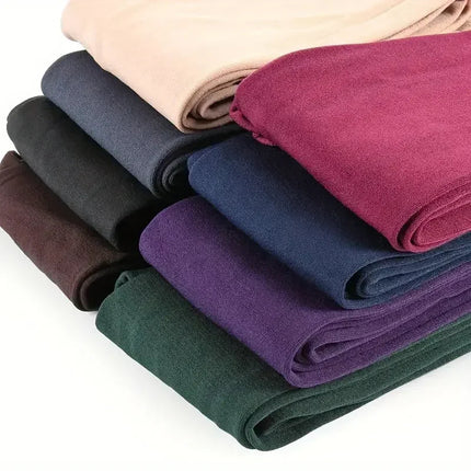 Colorful Fleece Lined Tights Winter Women Thermal Pantyhose for Female Panty Polar Skin Black Effect Stockings Thermal Leggings PlatiNum