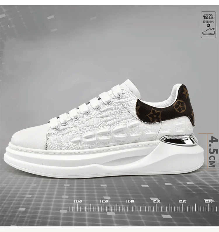 Leather Shoes Men's Skateboard Cricket for Men Sports Running Sneakers Male Luxury Designer Flats Platform