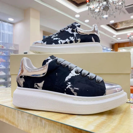 New Fashion Men Casual Shoes White Platform Loafer Shoes Genuine Leather Round-toe Sports shoes Man Sneakers Male Daily Footwear