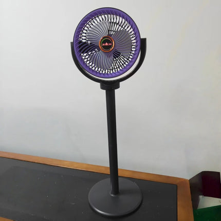 Ventilatore a piantana e da tavolo 2-in-1 moderno, circolatore d'aria a 5 velocità, flusso d'aria a spirale, altezza regolabile, per casa, camera da letto, ufficio