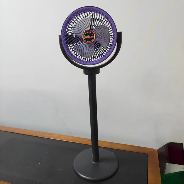 Ventilatore a piantana e da tavolo 2-in-1 moderno, circolatore d'aria a 5 velocità, flusso d'aria a spirale, altezza regolabile, per casa, camera da letto, ufficio
