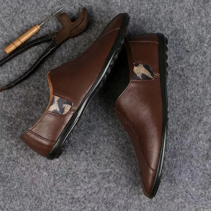 Scarpe Casual da uomo in vera pelle Luxury Brand 2024 mocassini da uomo mocassini traspiranti Slip On scarpe da guida pigre Plus Size 38-47