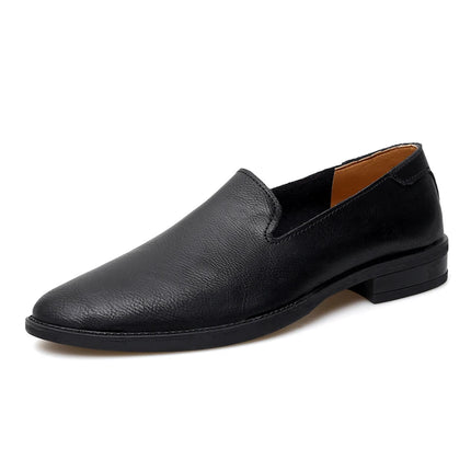 Big Size 47 48 mocassini da uomo Slip On scarpe Casual in pelle estate punta a punta larghezza stretta stile coreano Slip-On in morbida pelle