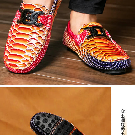Mocassini in Pelle da Uomo 39-46, Scarpe Eleganti per Matrimoni e Feste, Calzature di Alta Qualità, Mocassini Slip-on di Lusso per Uomo
