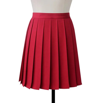 Gonna longuette a pieghe a vita alta da donna Y2k Estate al ginocchio stile preppy Harajuku Hot Street School Cosplay Casual Faldas femminili