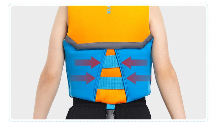 Gilet di galleggiamento per bambini, giubbotto di salvataggio per bambini, giubbotto da nuoto per ragazzi e ragazze, ausilio per il nuoto con galleggiamento del costume da bagno