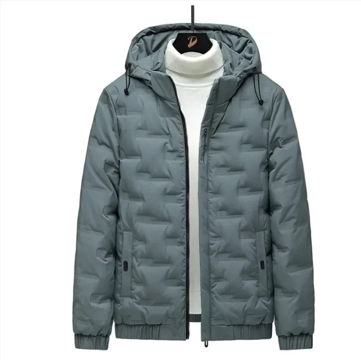 Men's white duck down jacket, new lightweight down cotton jacket, fashionable autumn and winter fashion jacket