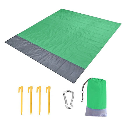 2022 telo mare oversize tappetino senza sabbia spiaggia antivento impermeabile coperte da Picnic tappetino da spiaggia tasca oversize Picnic 4 ancora