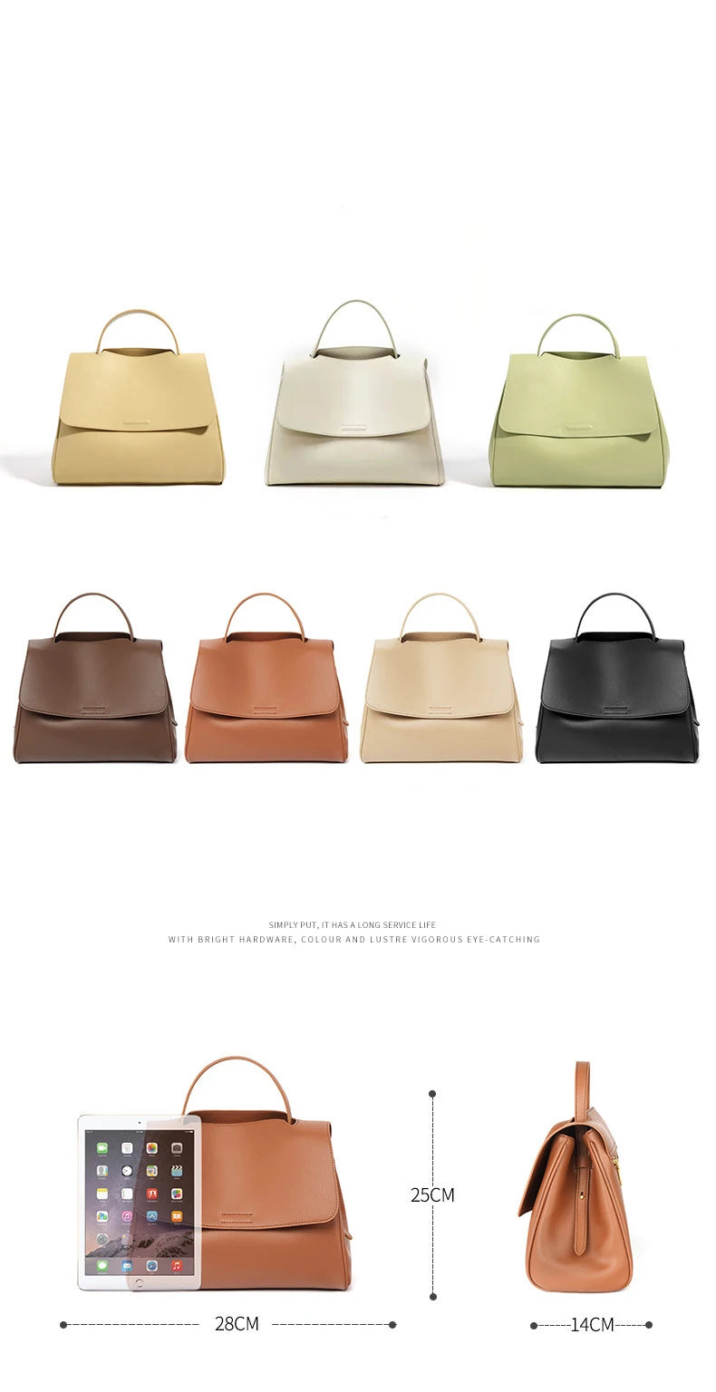 2025 New Soft Leather Tote Bag Women's Spacious Shoulder Crossbody Purse Multiway Underarm Chic Stylish Casual Top Handle Bag