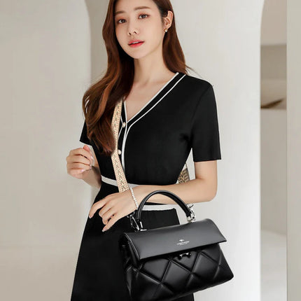 Women's Bag New Trend Korean Handbags Designer Luxury Brand Ladies Shoulder Bags Soft Leather Fashion Versatile Crossbody Bags PlatiNum