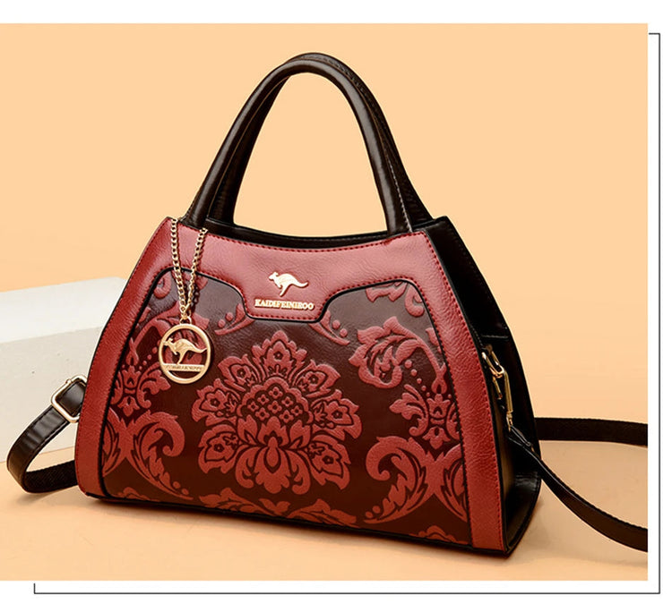 New Women Bag Luxury Designer Cowhide Handbags for Women Famous Brands Crossbody bag for Women Leather Shoulder Bags Sac a main PlatiNum
