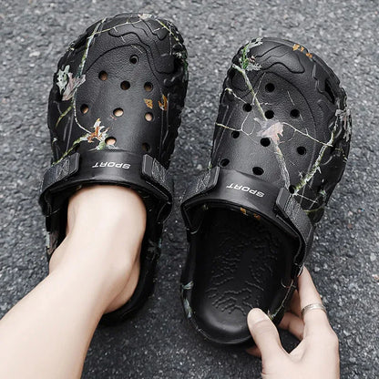 Men Shoes Slippers Men Garden Flat Sandals Platform Clogs Man Summer Beach Shoes Outdoor Flip Flops Home Sandals