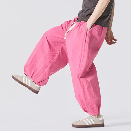Pantaloni Estivi Leggeri e Sottili 2026 da Uomo, Oversize da Donna, Streetwear con Coulisse, Pantaloni Cargo Y2K da Uomo, Pantaloni Sportivi Larghi con Elastico in Vita