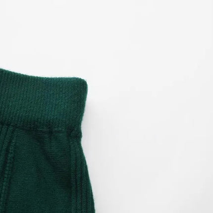 62-96cm Waist Fall Winter Long Skirts Women Elegant Handmade Embriodery Crochet Red Fruit Cashmere Wool Knitted Emerald Skirts PlatiNum