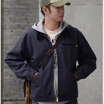Classic Detroit Jacket J01 American Vintage Workwear Spring/Fall 100% Cotton Canvas Jacket J97 Loose-Fit Lightweight Coat