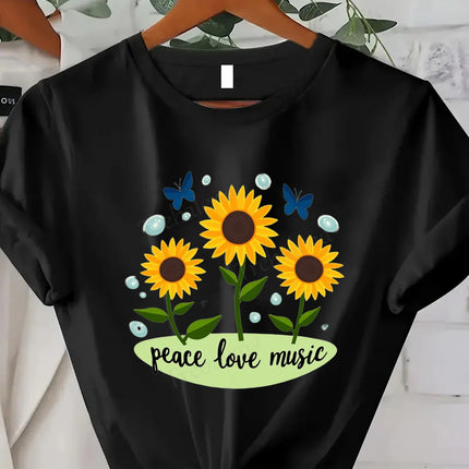 T-shirt femme confortable avec imprimé "Jolis cœurs Autumn Starts - T-shirt graphique festif d'automne"