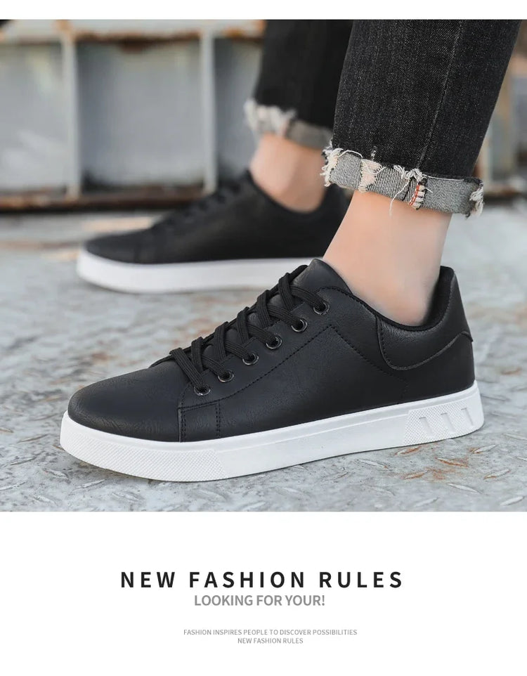 Casual Shoes Loafers British Leather Sneakers Flats Shoes Classic Men Leather Shoes Spring Summer New Trendy