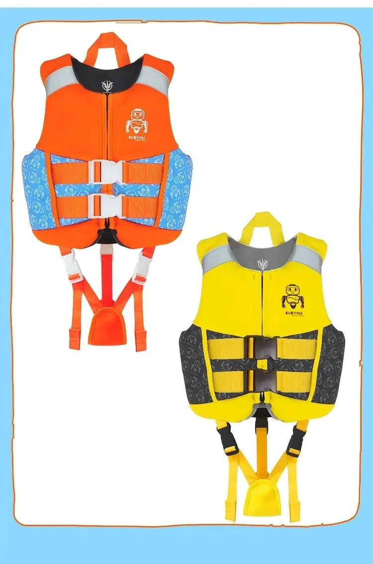Giubbotto di salvataggio in neoprene per bambini, giubbotto di salvataggio galleggiante per ragazzi e ragazze, gilet da surf, galleggiamento alla deriva, aiuto per il nuoto