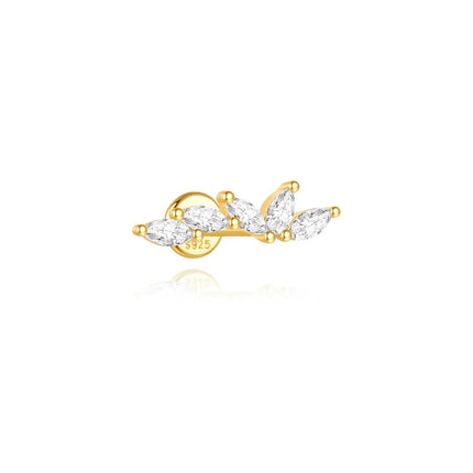 AIDE Heart Round Ball Flat Helix Piercing Earring 925 Sterling Silver Ear Studs Geometric Zircon Exquisite Trinket Studs Aretes PlatiNum