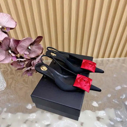 2026 Scarpe col tacco alto da 5,5 cm per donna Taglia 34-43 Sandali da donna a punta di nuova moda Scarpe estive da donna Sandalias De Mujer