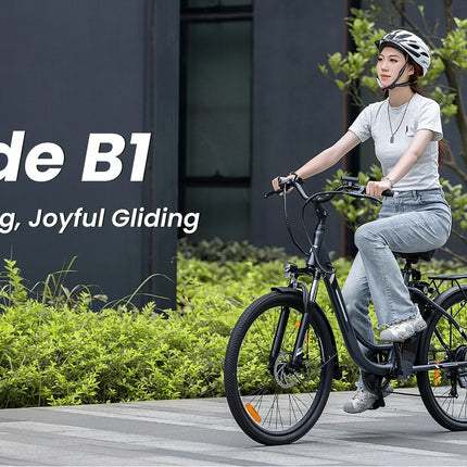 Bicicletta Elettrica Urbana Foride B1, Motore 250W, Coppia 45Nm, Batteria 36V 15.6Ah, Autonomia 90km, 5 Livelli di Assistenza, Modalità Camminata 6km/h
