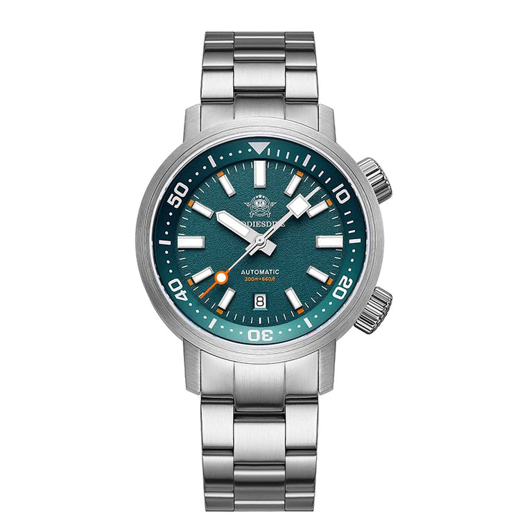 ADDIESDIVE Watch Men 42mm Sapphire 8215 Mechanical Wristwatch Transparent Back Cover 20Bar Waterproof Luminous Automatic Watch