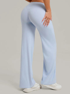 Women's Pilates Yoga Pants Sports Fitness Flared Peach Hip-lifting Leggings Outdoor Workout Training Running Casual Trousers