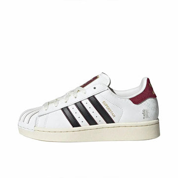 adidas Originals Superstar 2 CNY Scarpe da ginnastica retrò GS a profilo basso, comode, morbide, leggere, con punta a conchiglia, suola sottile, versatili, resistenti all'usura, disponibili in bianco, nero e rosso JR8084