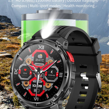 Nuovo T-Rex3 Ultra 1100mAh Batteria Smart Watch GPS Track Bussola IP69K Impermeabile Sport tracker All'aperto Militare Smartwatch platinumshop