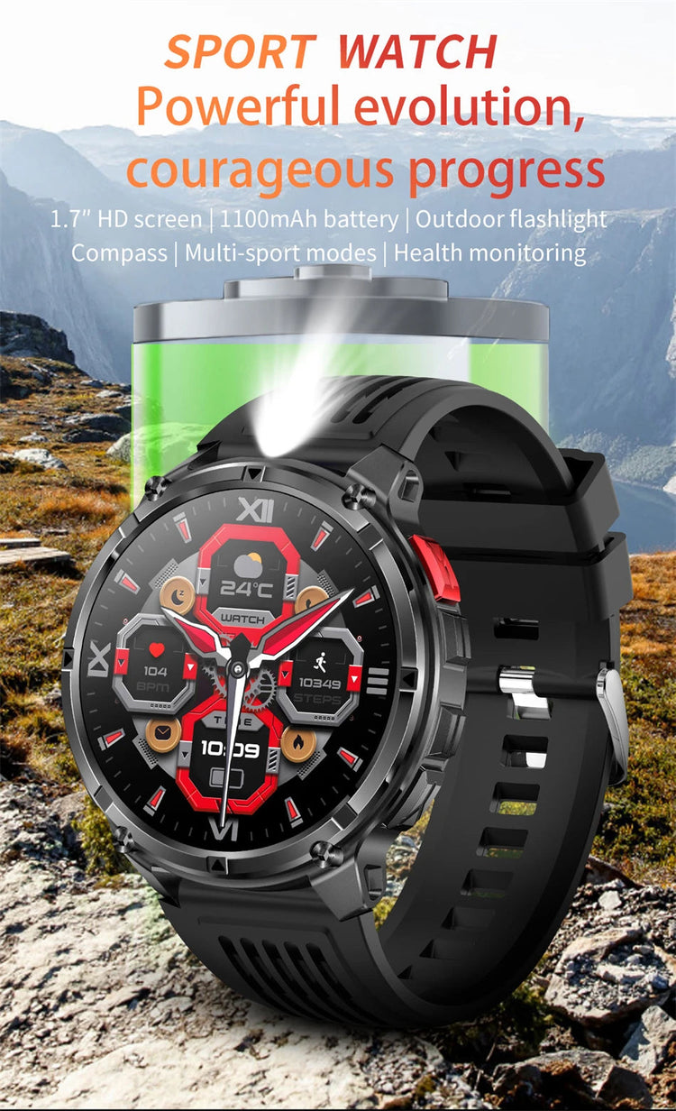 Nuovo T-Rex3 Ultra 1100mAh Batteria Smart Watch GPS Track Bussola IP69K Impermeabile Sport tracker All'aperto Militare Smartwatch platinumshop
