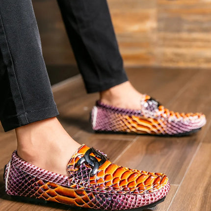 Mocassini in Pelle da Uomo 39-46, Scarpe Eleganti per Matrimoni e Feste, Calzature di Alta Qualità, Mocassini Slip-on di Lusso per Uomo