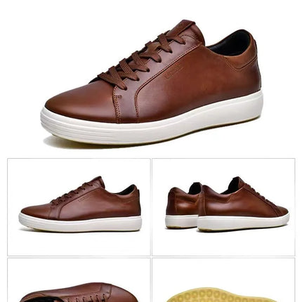 High-end Genuine Leather Men Shoes Soft trend Business Sneakers Men Fashion Sports Shoes For Men zapatillas hombre