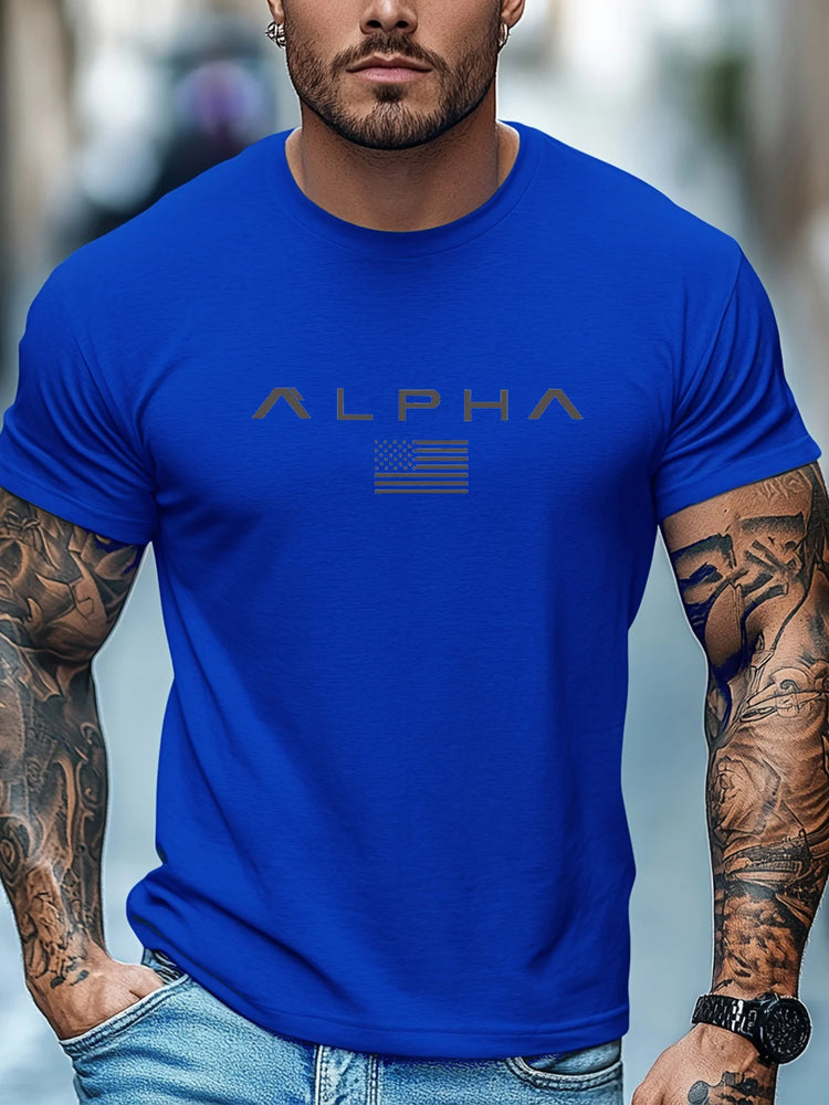 T-shirt da uomo sportiva per fitness all'aperto T-shirt da uomo casual O-Collo allentato a maniche corte T-shirt da palestra di moda Uomo Estate Quick Dry Running Tees