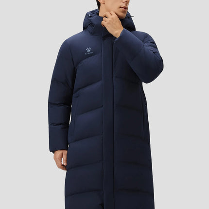 KELME Men's Thermal Down Jacket Outdoor Running Windproof Fleece-Lined Thickened Training Jacket пуховик женский