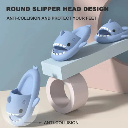 Pantofole da squalo nuovo stile donna estate carino infradito in EVA uomo antiscivolo scivoli da esterno per interni ragazze ragazzi scarpe da spiaggia sandali - platinumshop