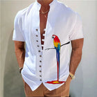 Camicie da uomo Nuova camicia con bottoni stampati Colletto alla moda Camicie da uomo larghe e vestibilità ampia Casual Streetwear Comodo