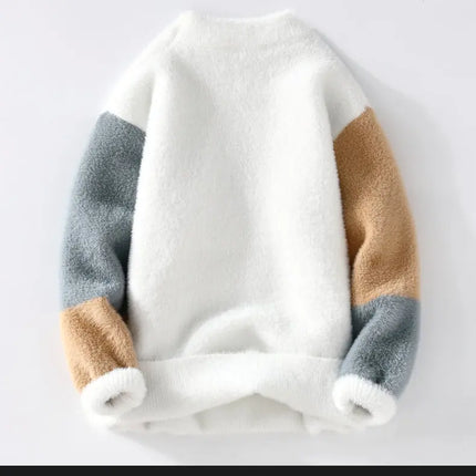 Sweaters men 2025 Winter Letter pattern thick sweater men Student youth sweaters autumn Men's wool pullovers full size S-3XL