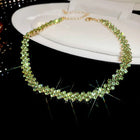 Luxury Shiny Full Rhinestone Choker Necklace for Women Personalized Geometric Crystal Necklaces Wedding Jewelry Party Gifts PlatiNum