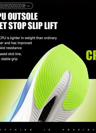 IRUNSVAN Men's Carbon Plate Sneakers Professional Marathon Racing Running Shoes High Quality  Shoes Comfortable Sports Shoe PlatiNum
