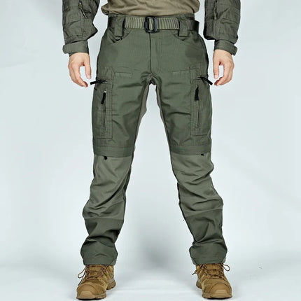 Men's Outdoor Tactical Pants With Multi Pocket Combat Training Hunting Cargo Pants Waterproof Wear-resistant Workwear Pants