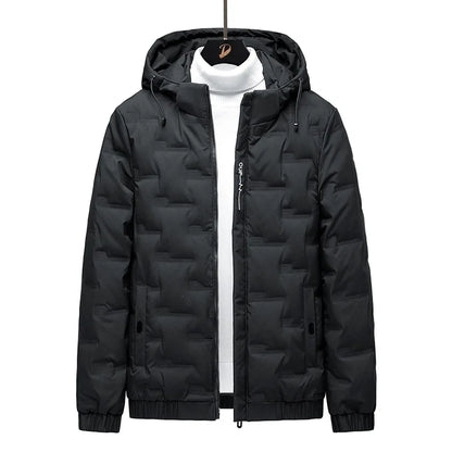 Men's white duck down jacket, new lightweight down cotton jacket, fashionable autumn and winter fashion jacket