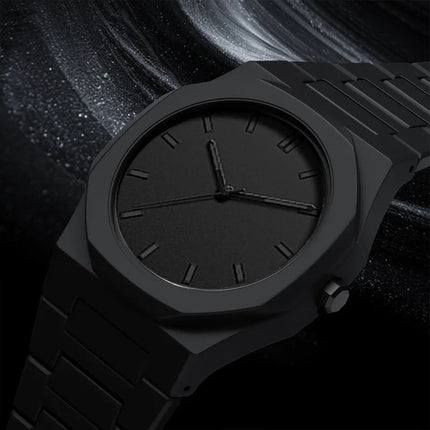 Orologio al quarzo dal design minimalista per uomo, casual, leggero, cinturino in plastica, impermeabile, sportivo, da lavoro, orologio creativo da uomo platinumshop