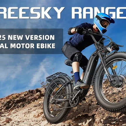 Bicicletta Elettrica FREESKY 540 per Adulti, 2000W, 26 Pollici, Batteria al Litio 48V23A, Pneumatici Larghi da Montagna, E-Bike ad Alta Velocità